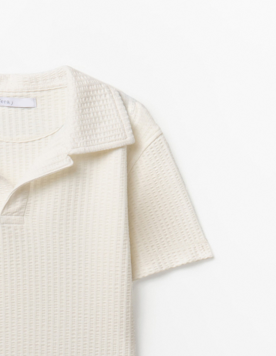 Playera tipo polo Sfera de algodón para niño