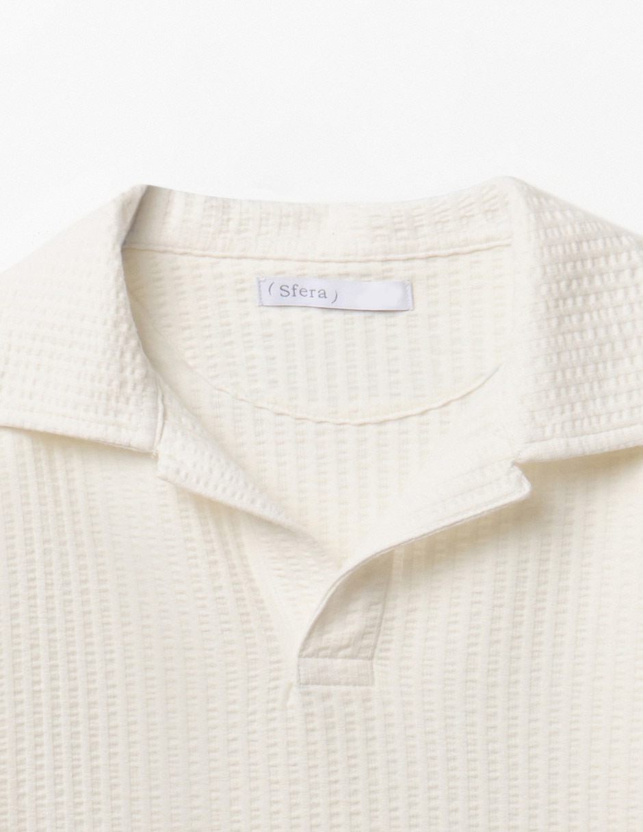 Playera tipo polo Sfera de algodón para niño