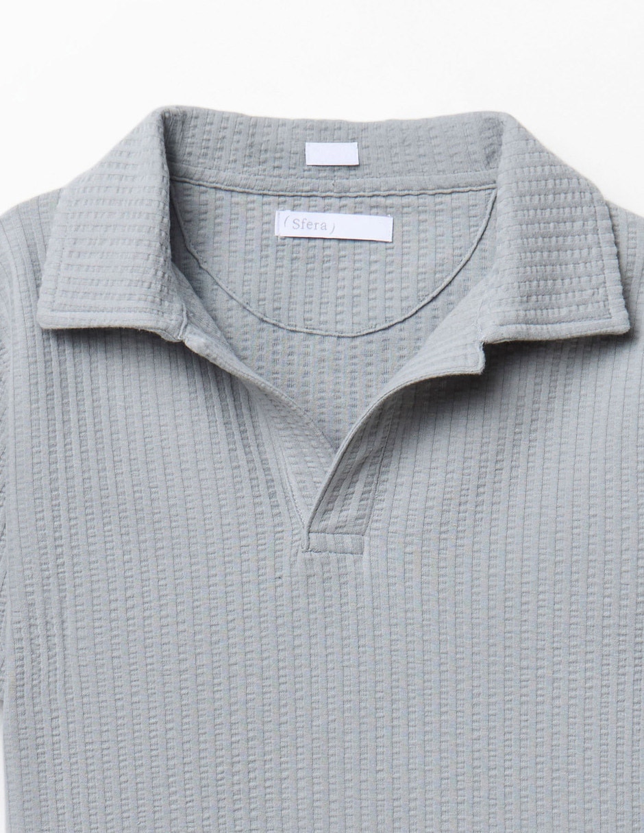 Playera tipo polo de algodón para niño 3
