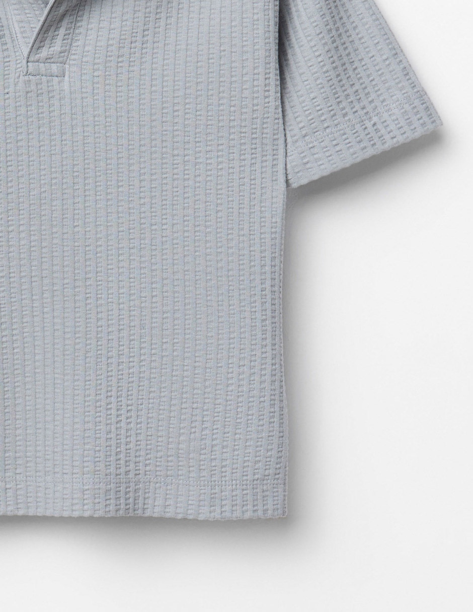 Playera tipo polo de algodón para niño 2