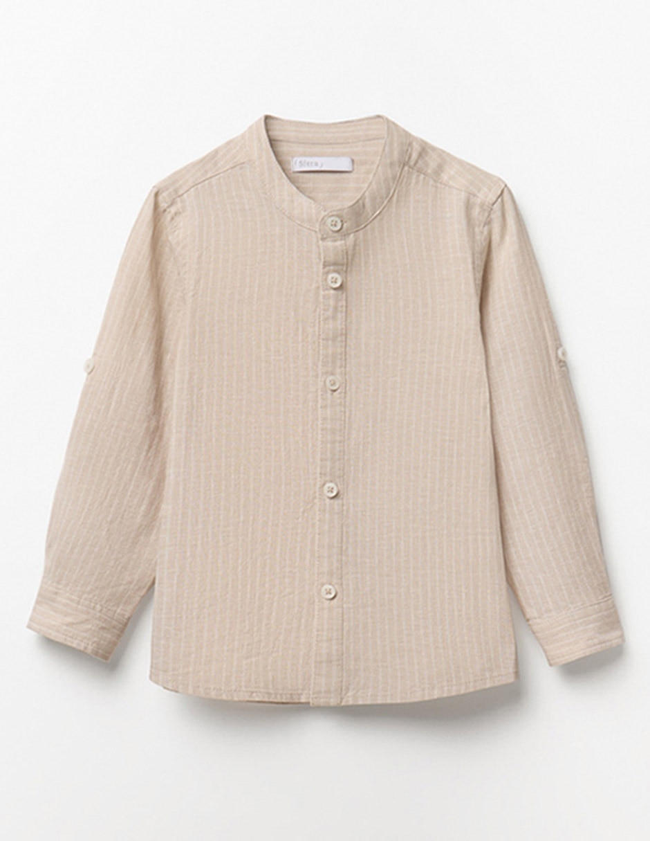 Camisa casual manga larga para niño
