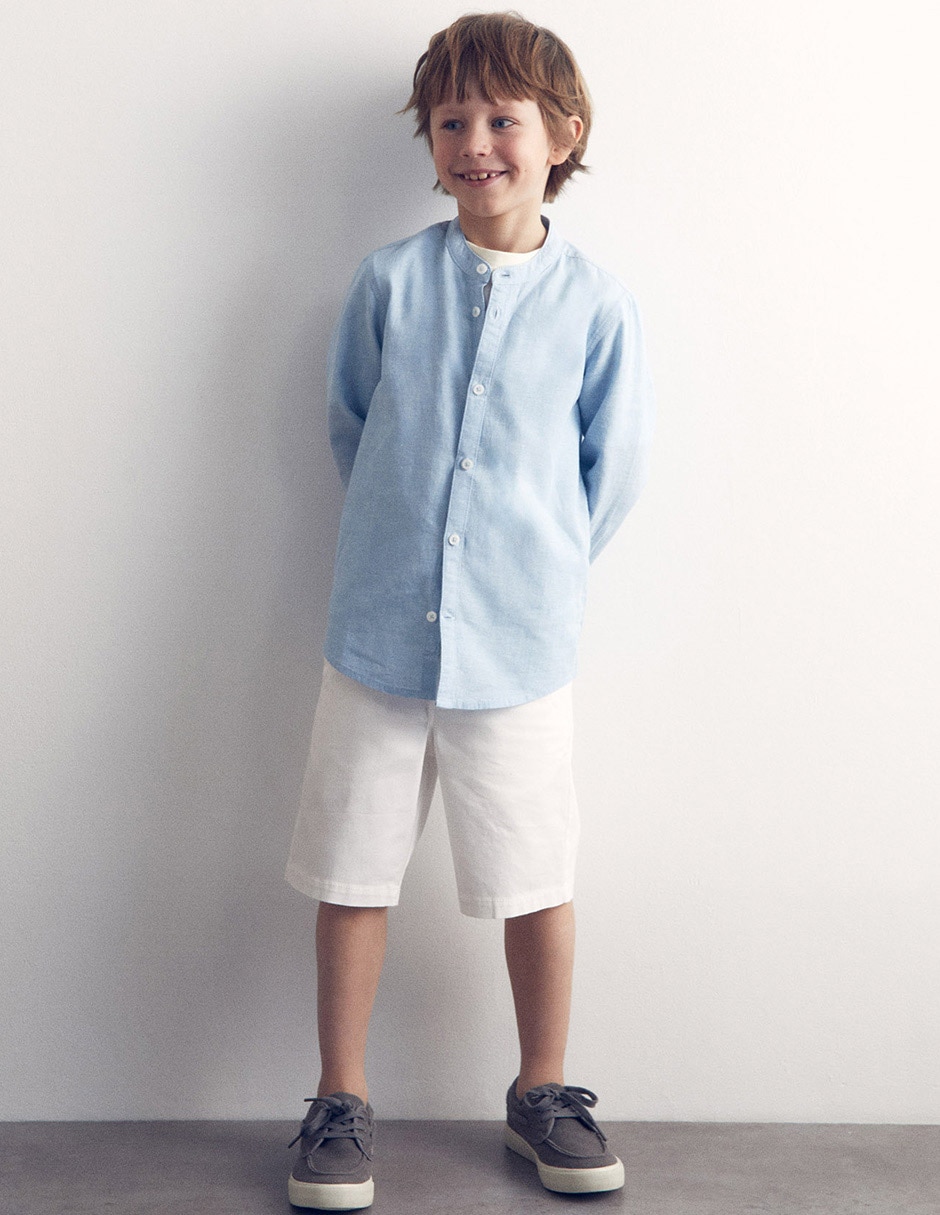 Camisa casual manga larga para niño Camisa casual manga larga para niño