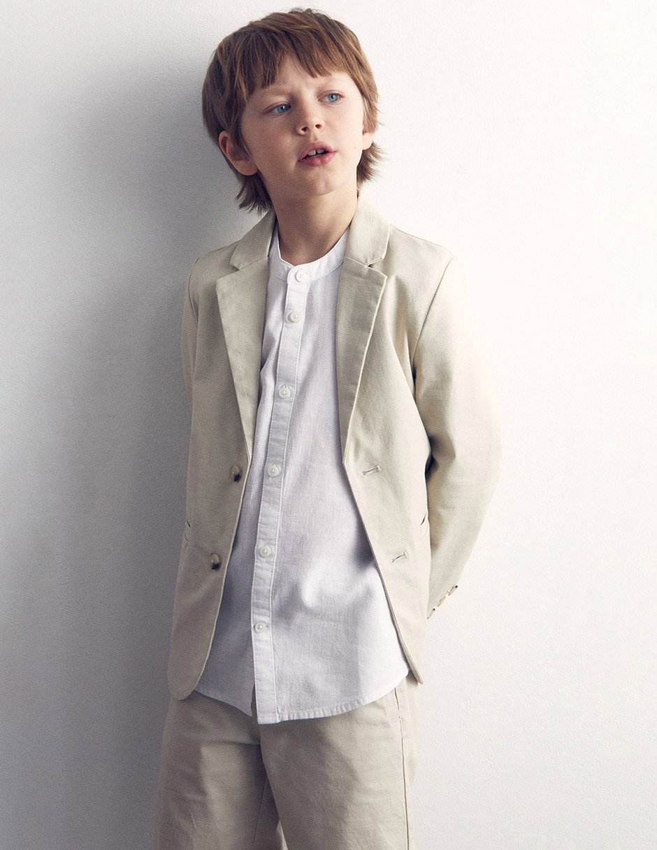 Camisa casual manga larga para niño