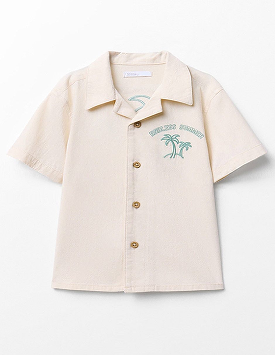 Camisa Casual De Algodón Manga Corta Para Niño Camisa Casual De Algodón Manga Corta Para Niño