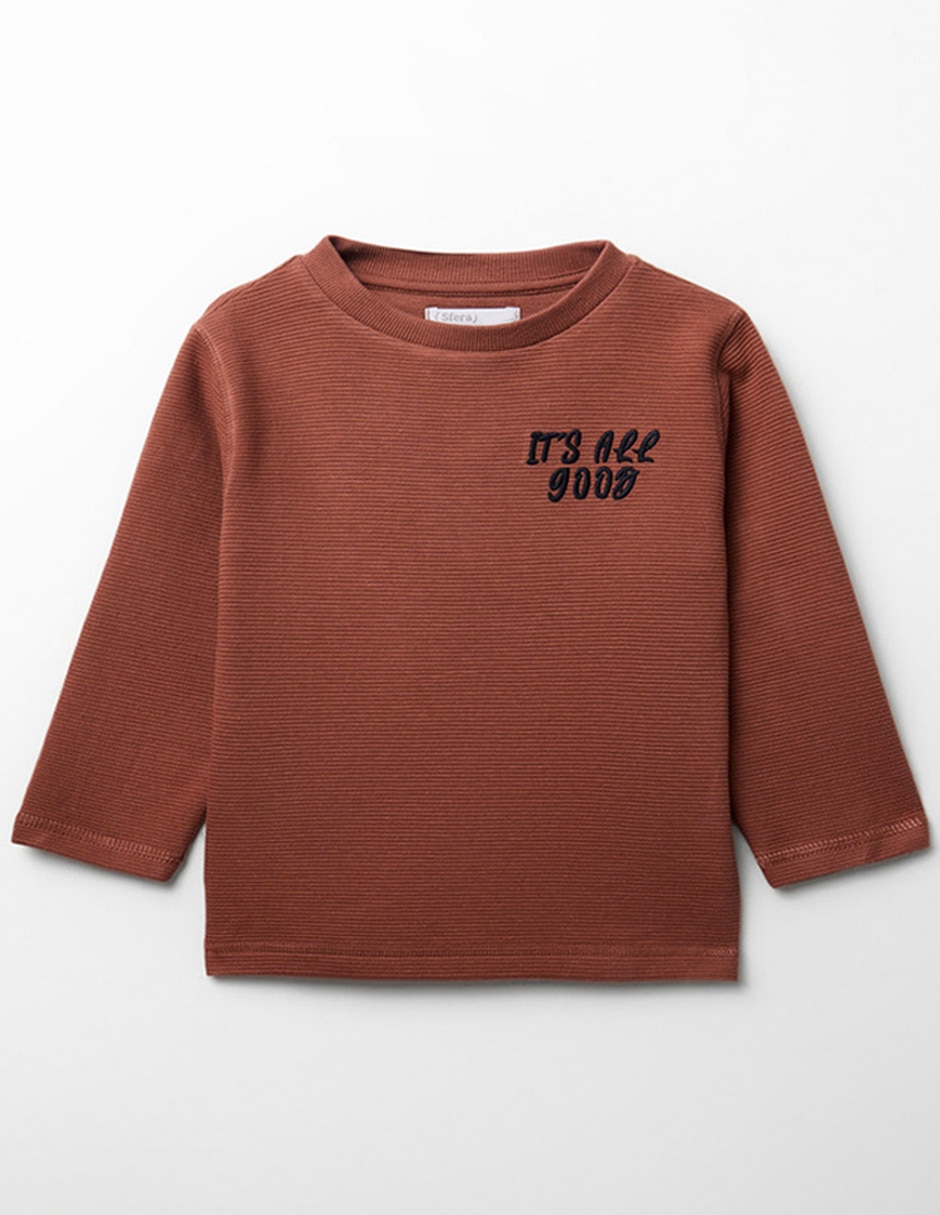 Playera manga larga para niño