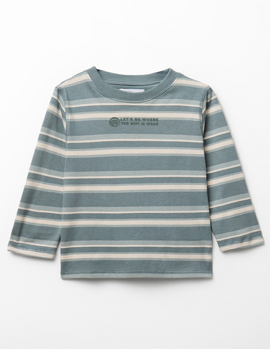 Playera manga larga para niño Playera manga larga para niño